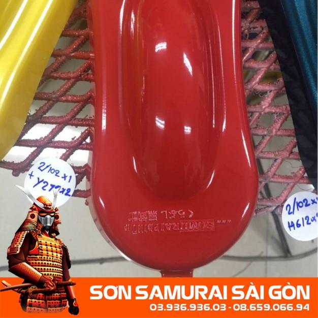 Sơn SAMURAI KUROBUSHI Y279 MÀU ĐỎ chính hãng dành cho xe máy