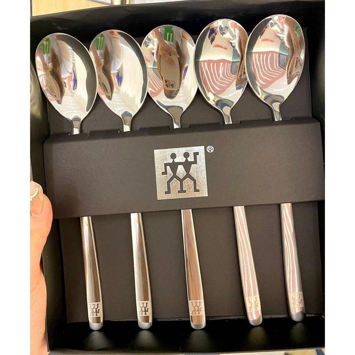 SET 5 THÌA INOX CÓ HỘP ĐỰNG ĐI KÈM SANG TRỌNG