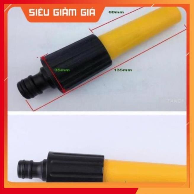 Bộ dây vòi xịt nước rửa xe, tưới cây . tăng áp 3 lần, loại 15m 206622-5 cút sập,nối đen+ tặng mở chai