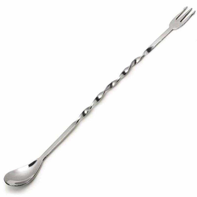 thìa inox pha chế 2 đầu 32 cm