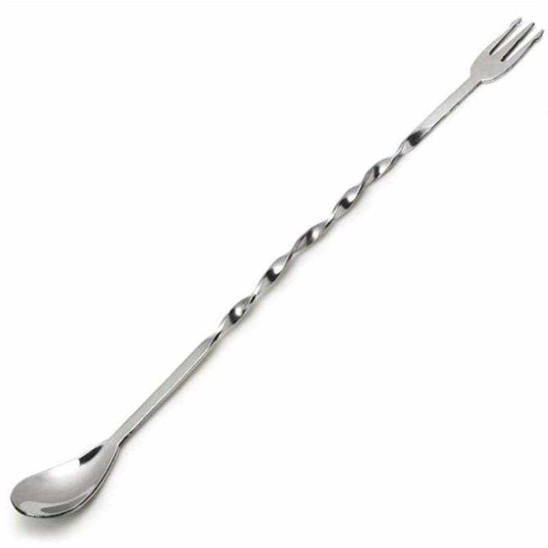 Thìa inox pha chế 2 đầu 32 cm, dụng cụ pha chế