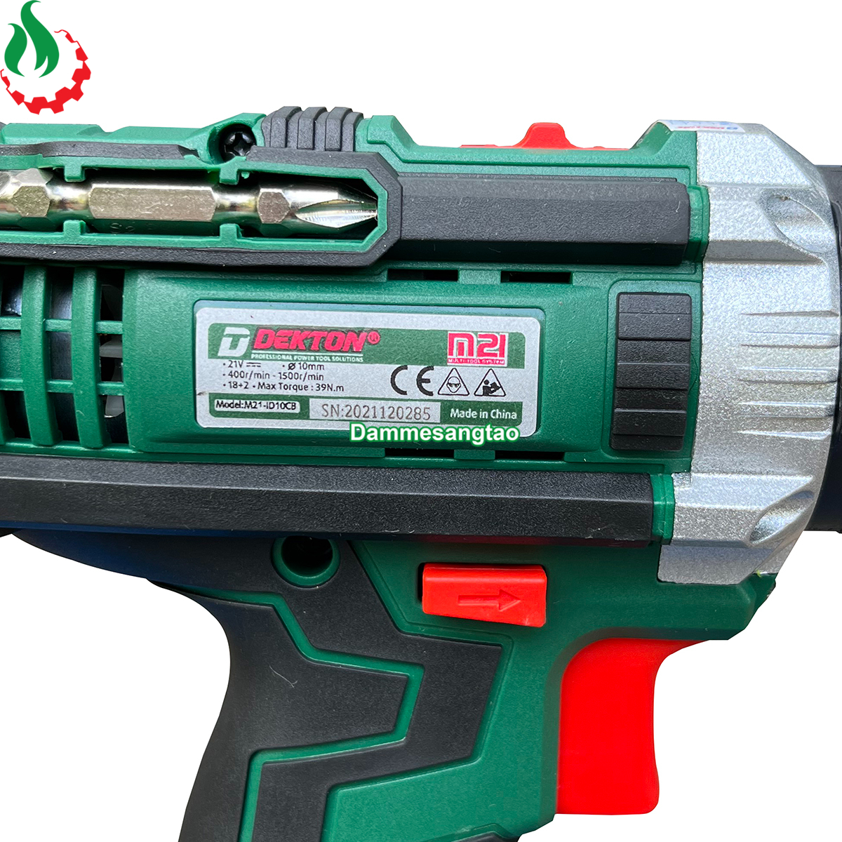 Thân máy khoan pin 18V Dekton DK-2115B 39Nm