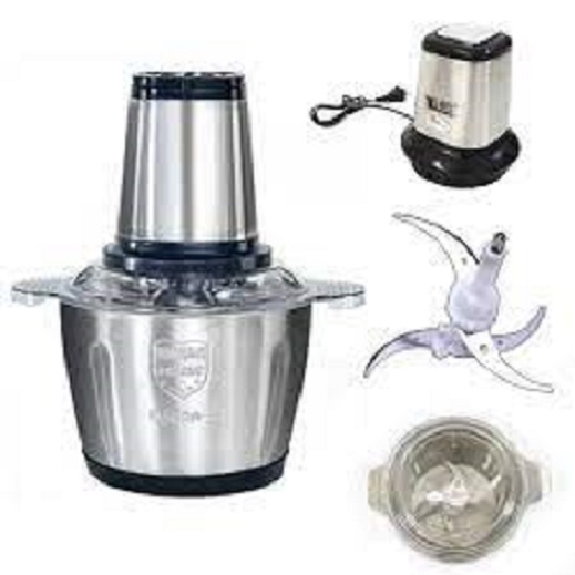 Máy xay thịt đa năng cối inox 304 4 Lưỡi Đa Năng, 250W- Xay thịt, xay tỏi ới, xay rau củ quả