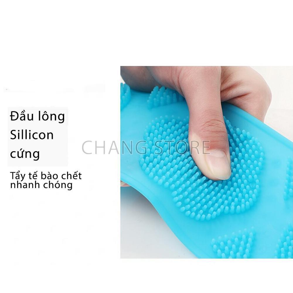 Cọ Lưng Dây 2 Mặt  Sillicon, Tẩy Tế Bào Chết Siêu Hot