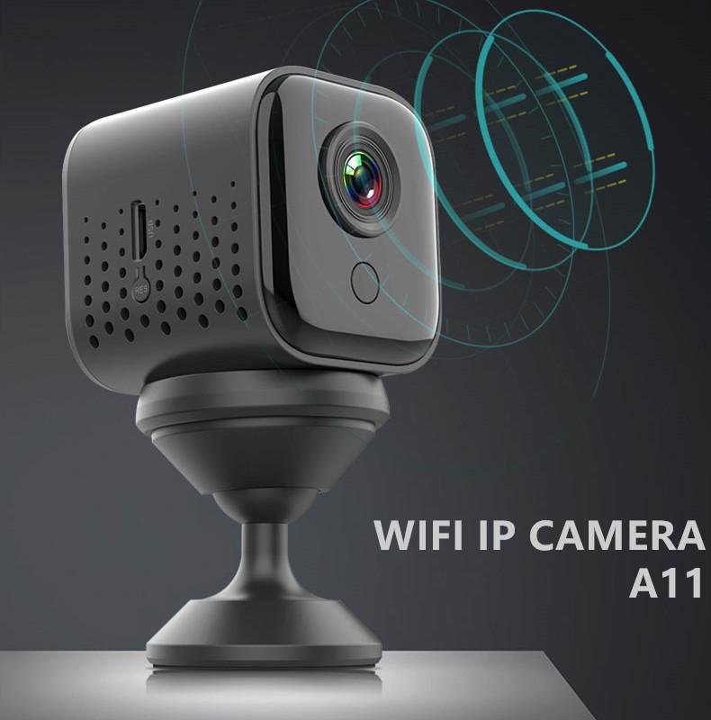 A11 Mini WiFi Camera Tầm nhìn ban đêm 1080p Giám sát không dây theo dõi điện thoại Điện thoại Điện thoại Phát hiện chuyển động DVR Camcorder Bẫy