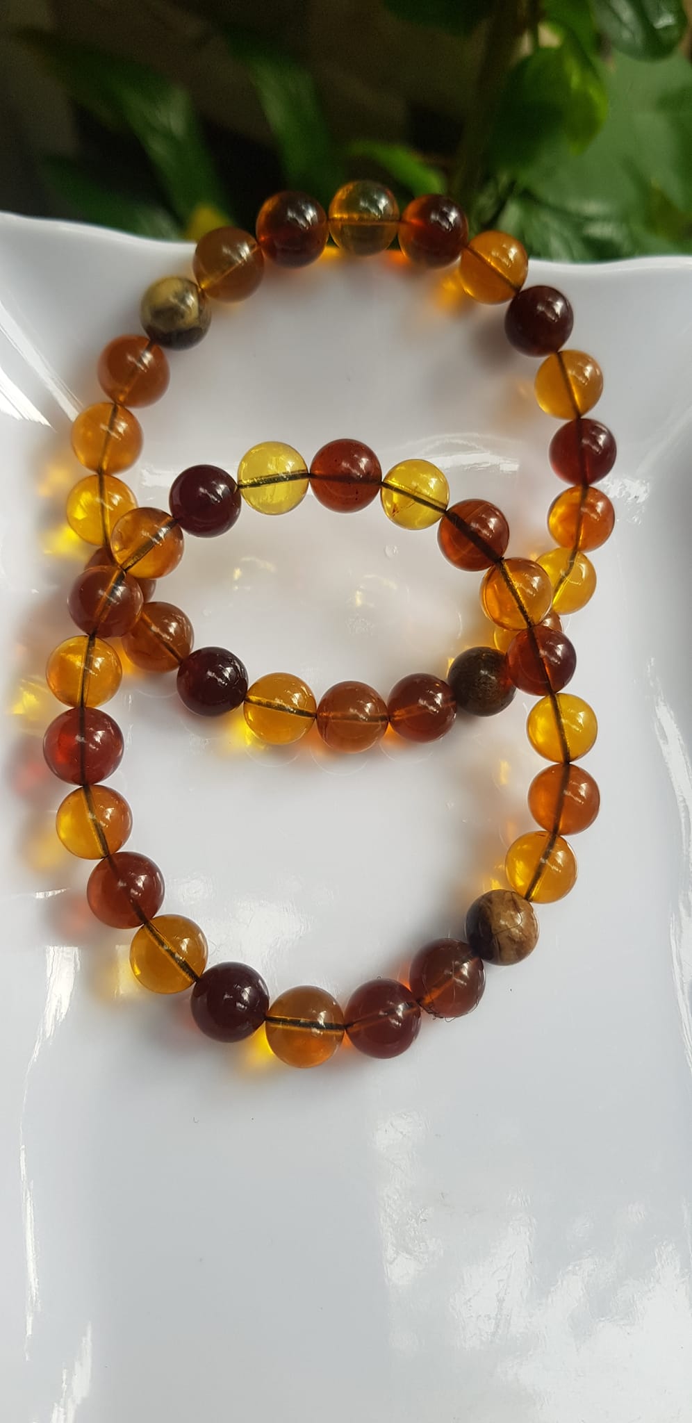 Vòng tay chuỗi đá Hổ Phách vàng nâu tự nhiên đẹp Size hạt 8mm Vòng hợp nữ mệnh thổ mệnh kim may mắn tốt sức khỏe công danh sự nghiệp xinh tay ạ