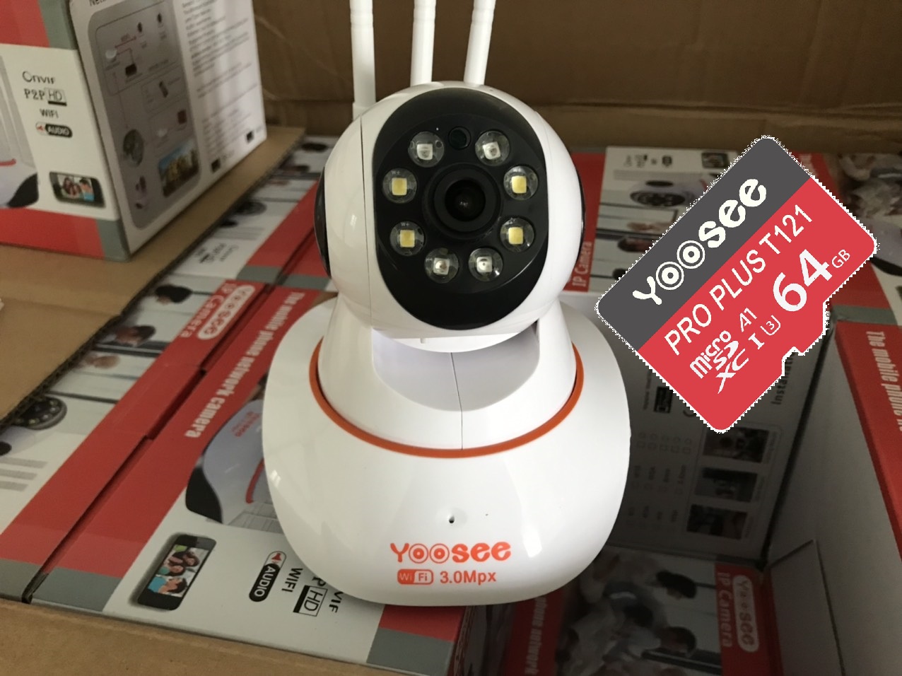 CAMERA YOOSEE 3.0 ,KÈM THẺ NHỚ 64G .HÀNG CHÍNH HÃNG