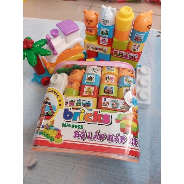Bộ đô chơi xếp hình xe lửa