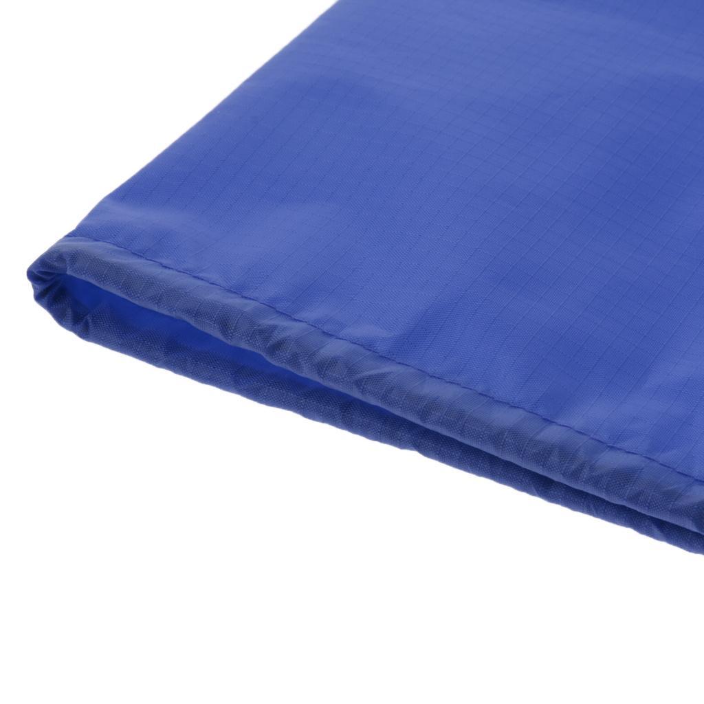 2xWaterproof Drawstring Storage Bag Stuff Bag for Clothes Shoes Royal Blue