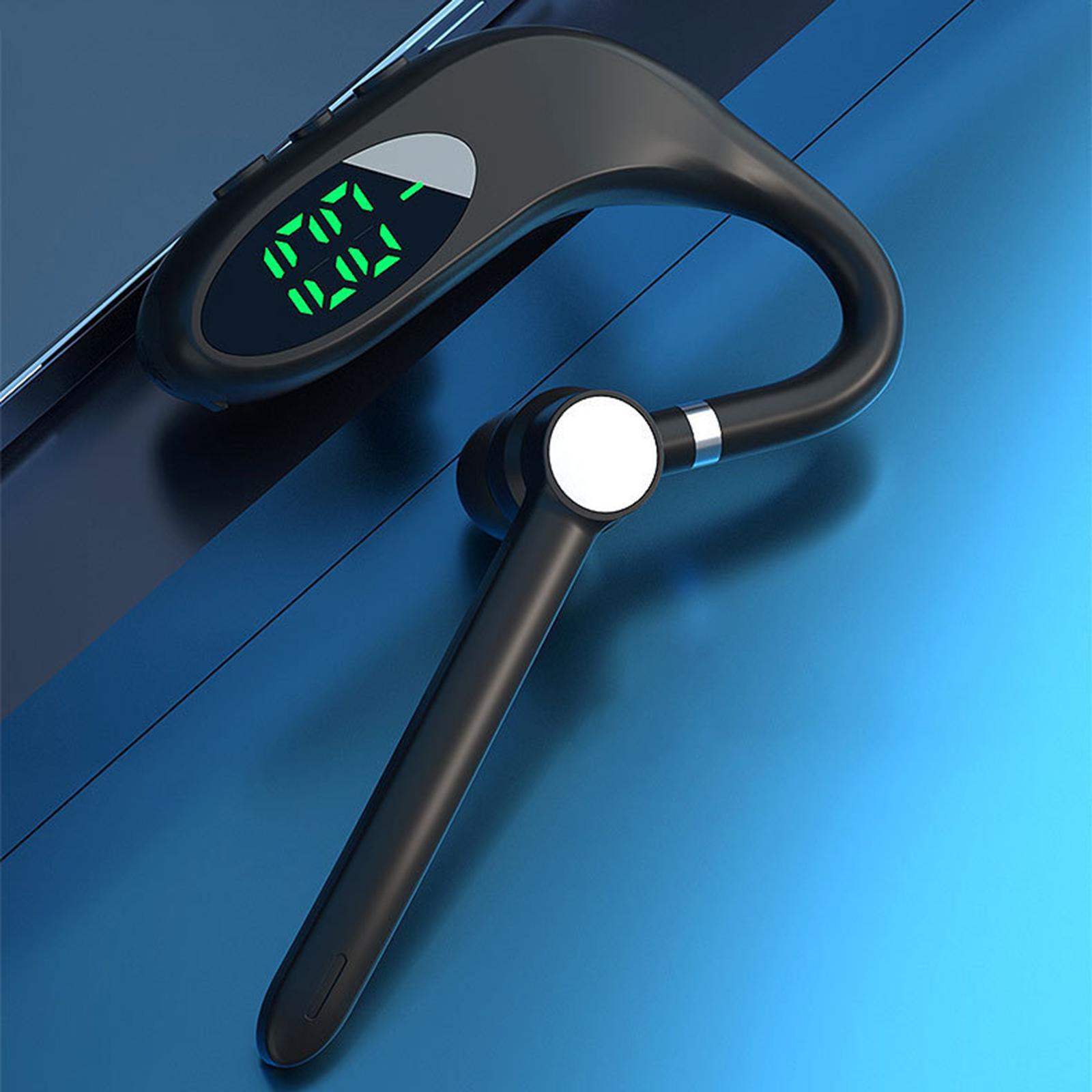 Bluetooth Earpiece Noise Cancelling Hands Free Lightweight Headset for Business Workout
