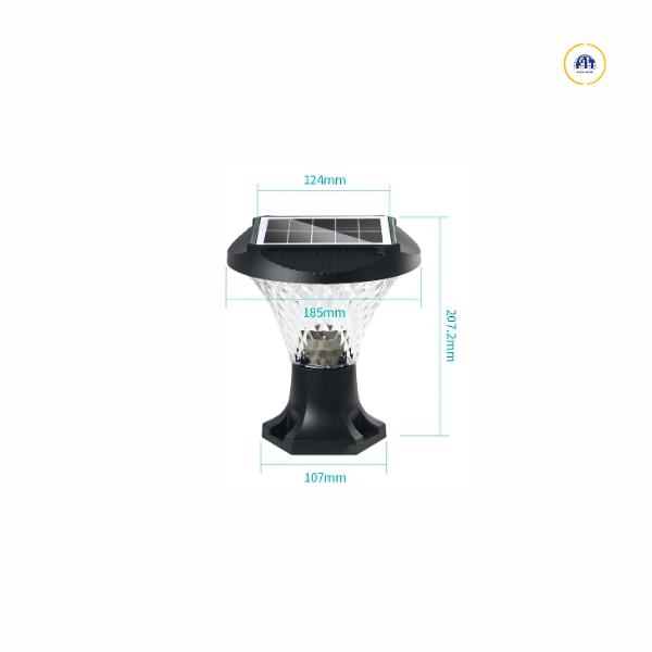 Đèn cổng hàng rào năng lượng mặt trời size 185mm