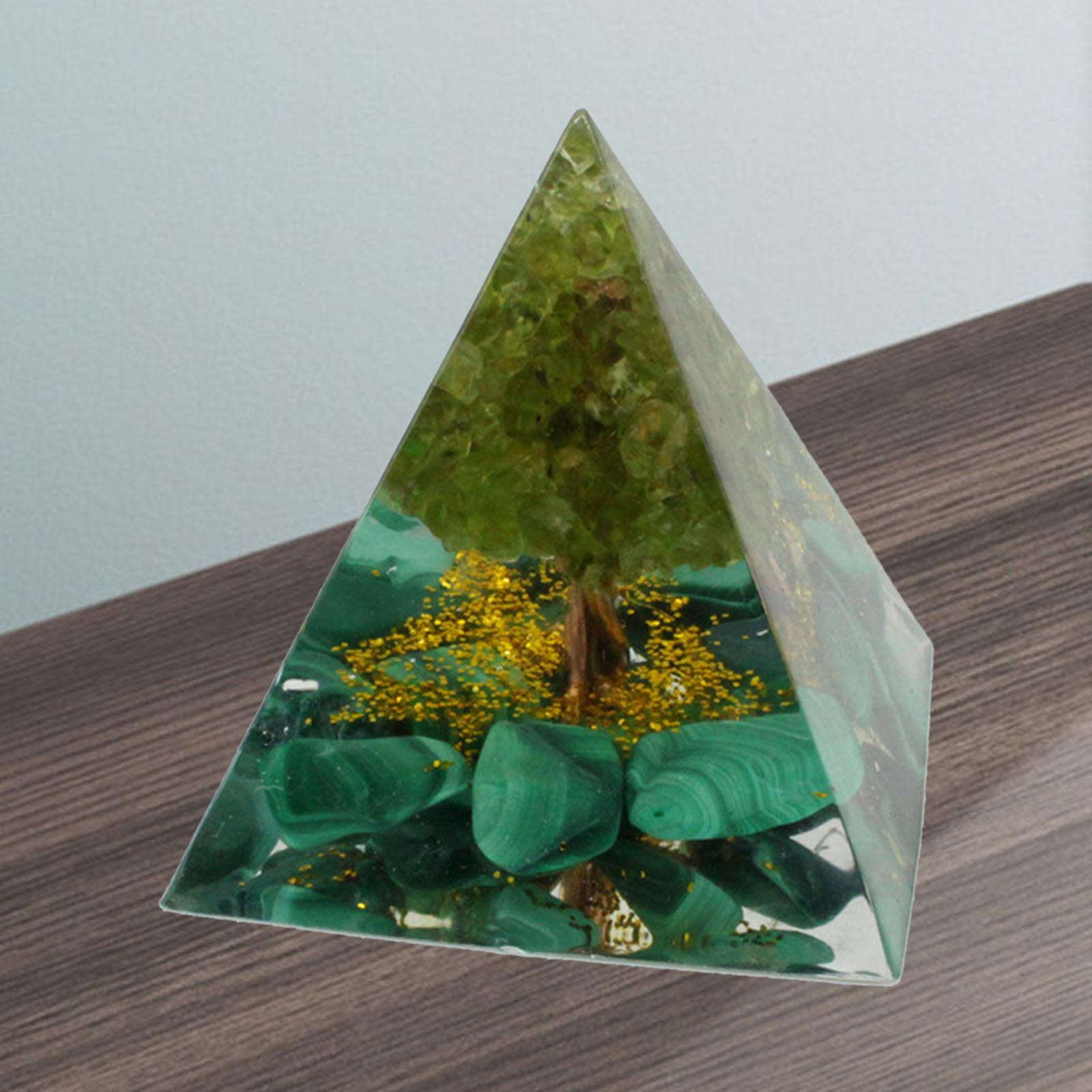Crystal Pyramid Balancing Meditation Natural Gemstone Office Decoration
