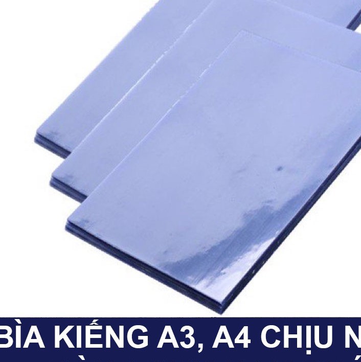 Bìa kiếng trong a4 chịu nhiệt 1.2 zem dùng đóng tài liệu (1 ký/ xấp) BÌA KIẾNG TRONG A4 1,2 mm