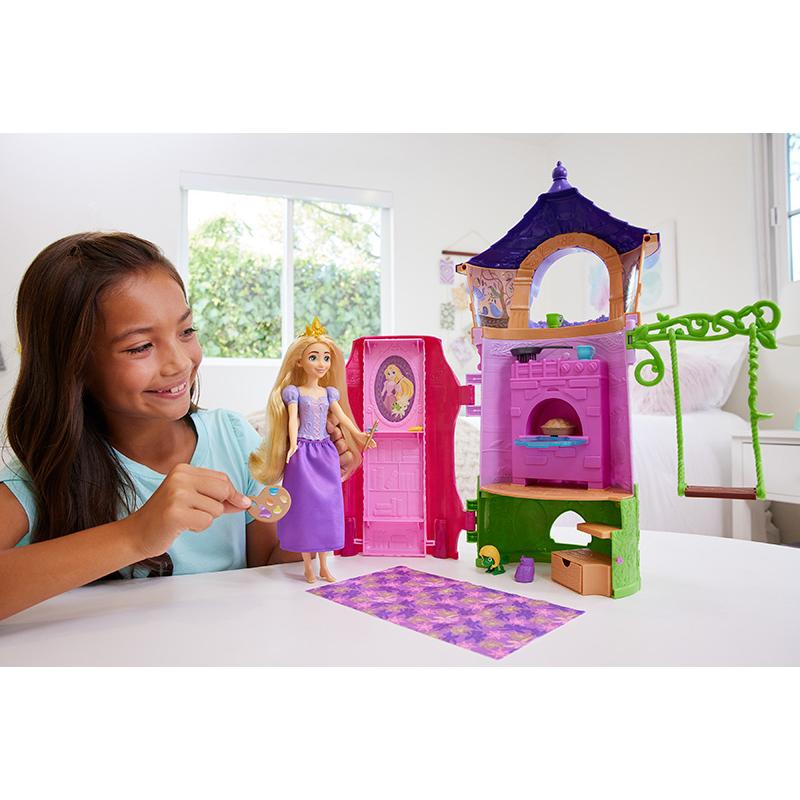 Đồ Chơi Disney Princess - Toà Tháp Của Công Chúa Tóc Mây Rapunzel Disney Princess Mattel HLW30