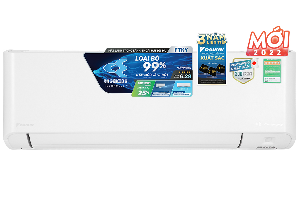 HÀNG CHÍNH HÃNG - Máy lạnh Daikin Inverter 1.5 HP FTKY35WAVMV - Chỉ Giao HCM