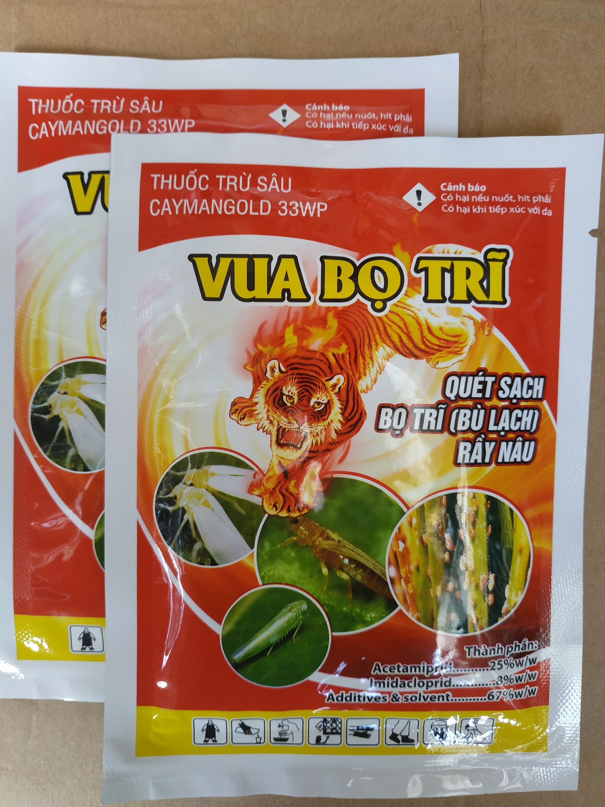 Combo 2 gói VUA BỌ TRĨ - trừ bọ trĩ, rầy nâu, rầy xanh, rầy bông, rầy mềm, nhện gié - gói 15 gram