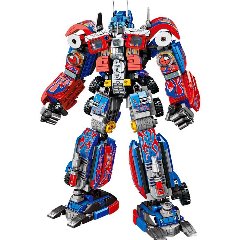 Đồ chơi Lắp ráp Optimus Prime, Lewan LW7013 Autobot Xếp hình thông minh, Mô hình robot siêu nhân 