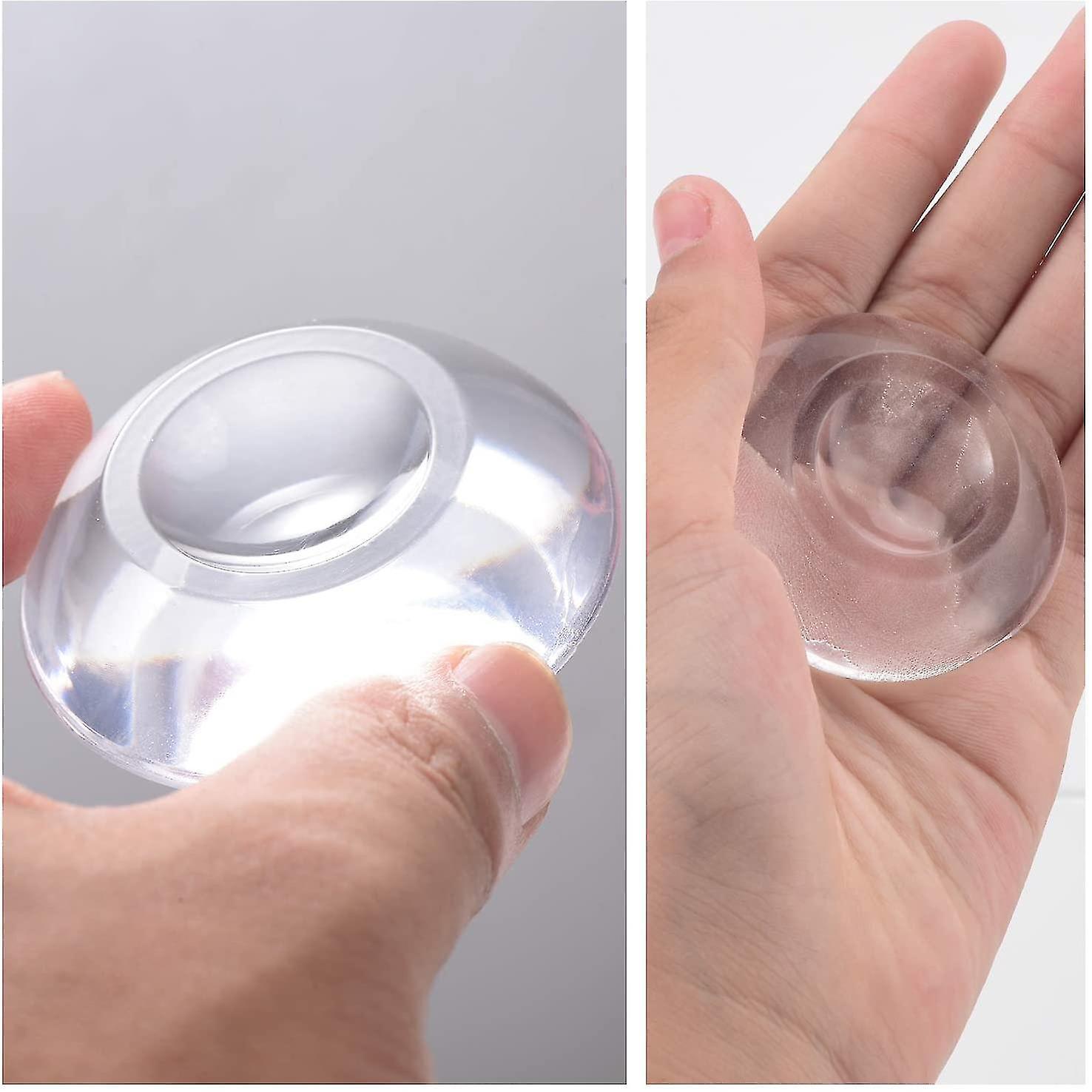 Bộ 9 bộ bảo vệ tường silicon cho cản cửa, tự dính trong suốt