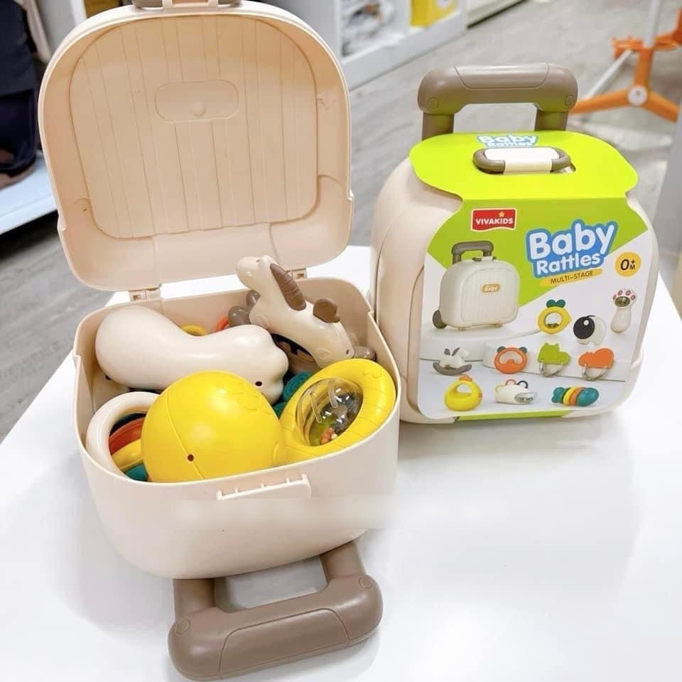 Set 10 Đồ Chơi Xúc Xắc, Gặm Nướu Cho Bé -Dumoon 10 Chi Tiết An Toàn Tiện Dụng