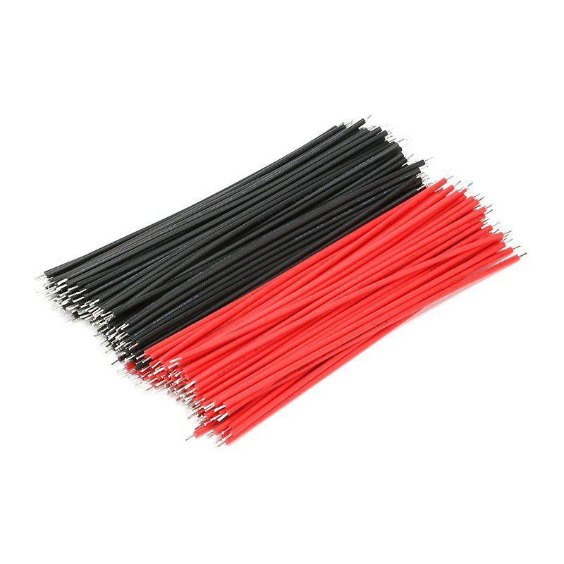 Combo 50 Dây Cáp 0.96cm Màu Đen Và Đỏ hai đầu đã Hàn thiếc cao cấp
