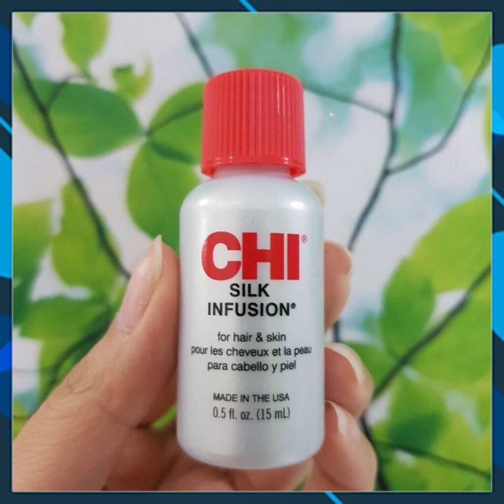 Tinh dầu bóng tóc CHI Infusion Silk 15ml chính hãng Mỹ