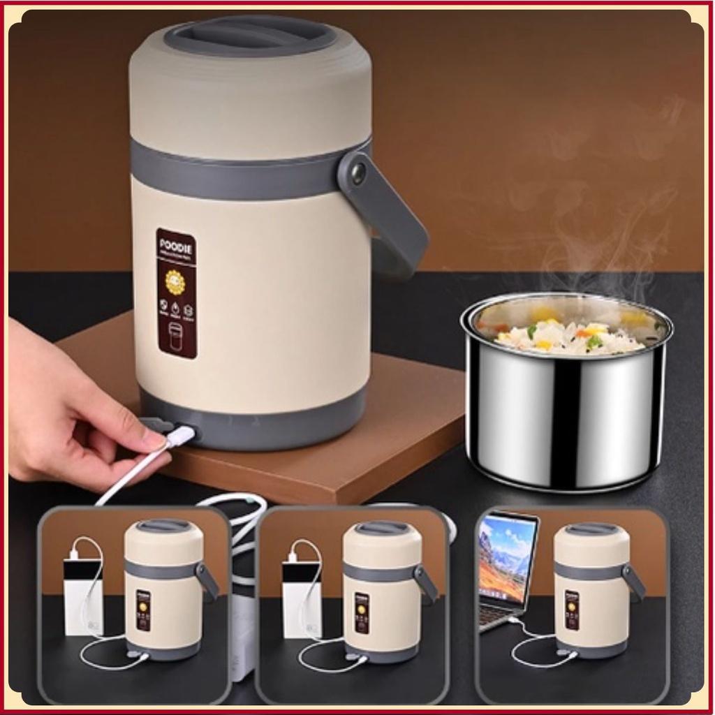 Hộp cơm văn phòng hâm nóng nhanh FOODIE SMART cao cấp
