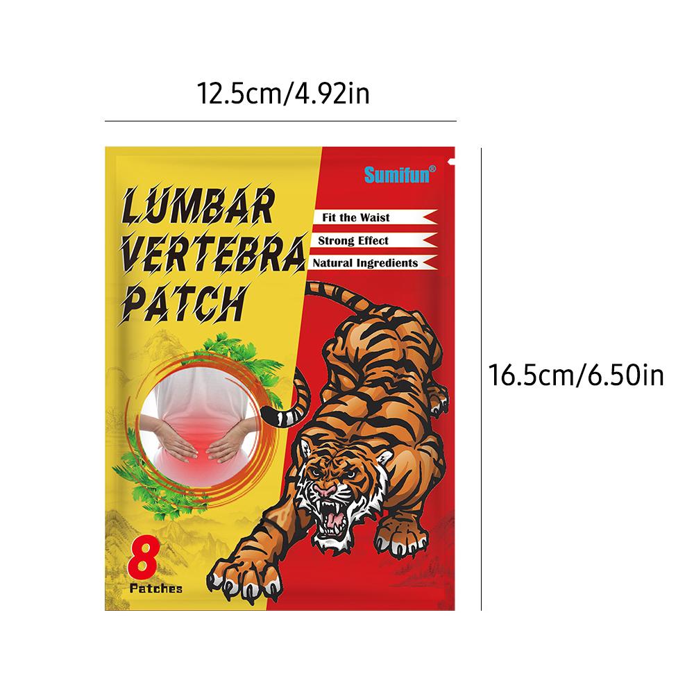 Sumifun 8 Cái / Túi Miếng dán giảm đau cho đốt sống thắt lưng Tự nhiên không gây kích ứng Eo Vai Miếng dán khớp lưng cho nhân viên văn phòng Người lái xe thể thao cao tuổi