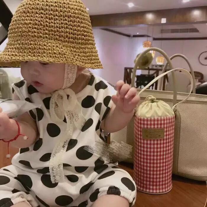 Mũ cói xuất nhật cho bé 6m - 5y hàng loại 1