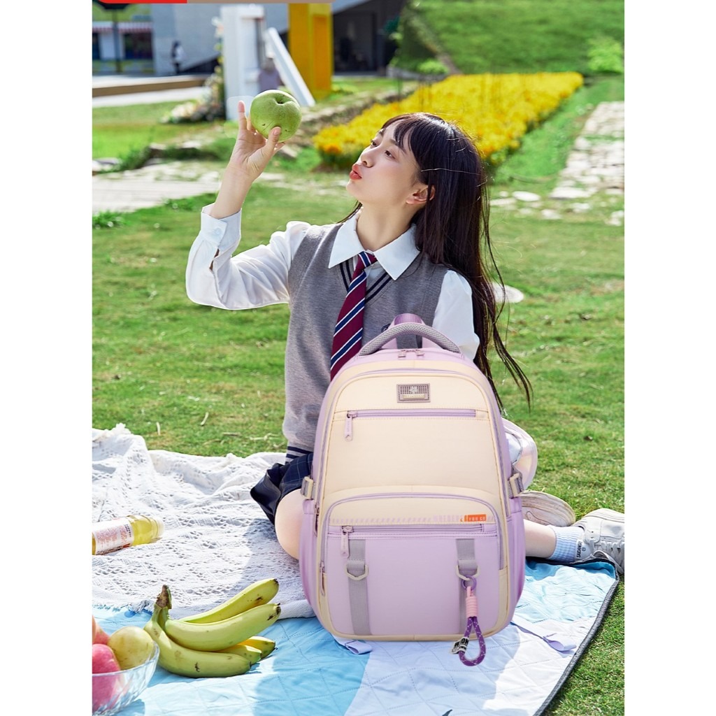 AOPUSEN - 10408 Balo học sinh siêu nhẹ, chống thấm nước, Cặp sách học sinh chính hãng