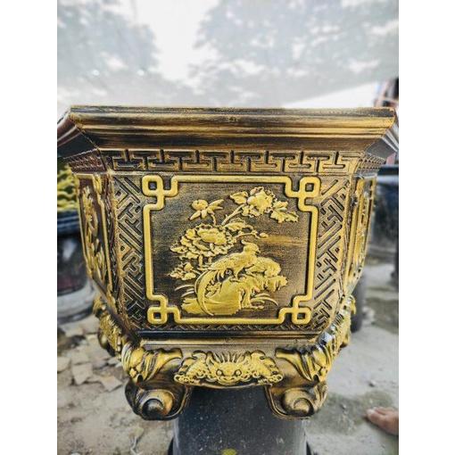 Khuôn lục giác 60 chân liền chất liệu abs mẫu phúc lộc thọ trộn mai trúc cúc hàng dày dặn