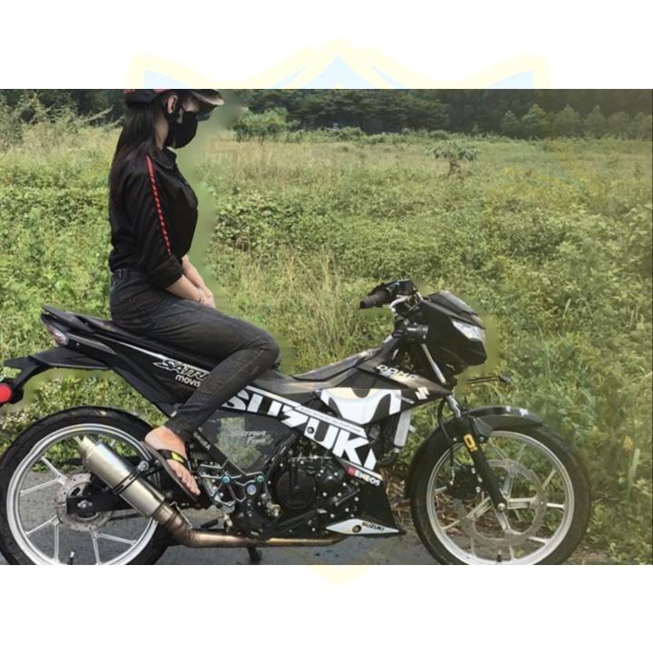 Tem rời dành cho Satria fi Movistar trắng đen