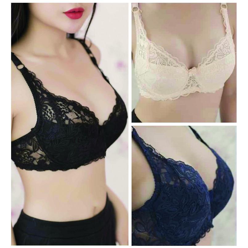 Áo ngực ren không đệm thoáng mát có size 40 AL41