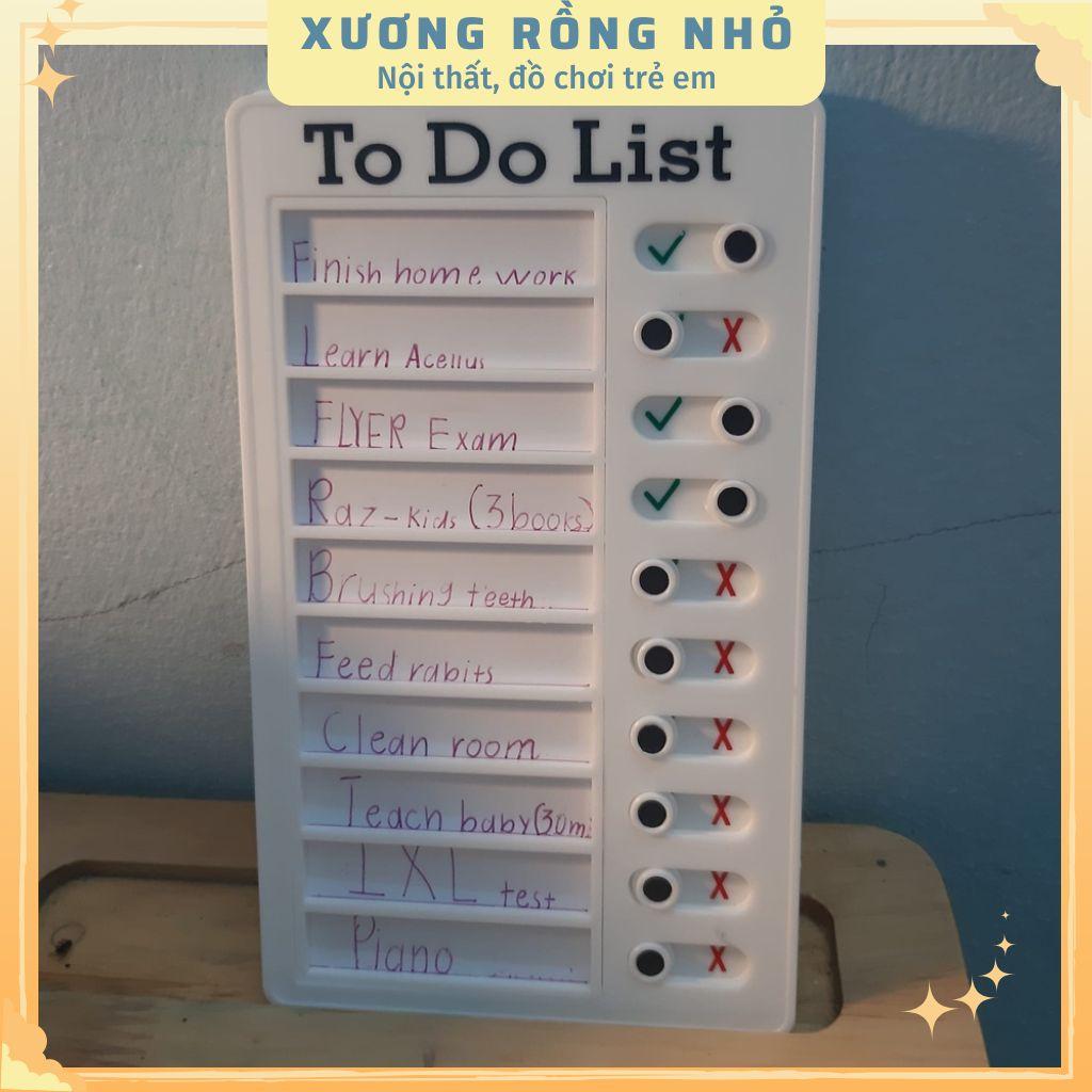 Bảng Lên Kế Hoạch Hàng Ngày To Do List, Bảng Công việt hằng ngày My chores