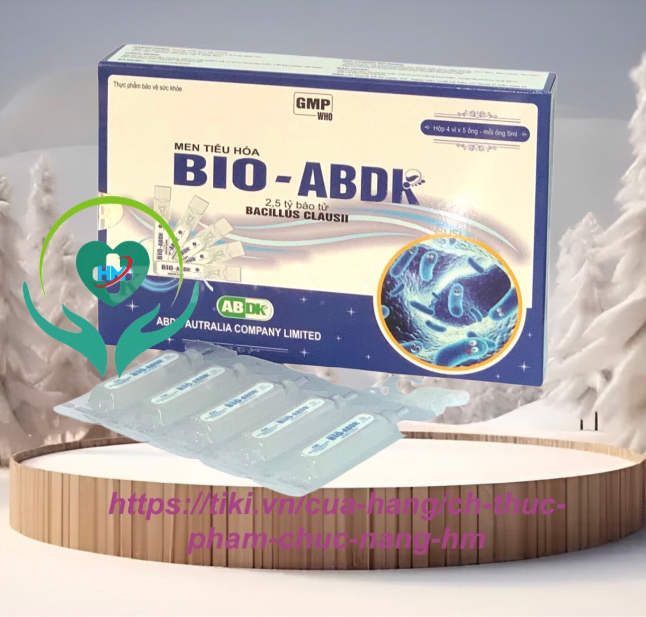 ￼Men Tiêu Hóa  BIO - ABDK Hộp 20 ống - Giúp cân bằng hệ vi sinh đường ruột trong trường hợp loạn khuẩn đường ruột, Lisse