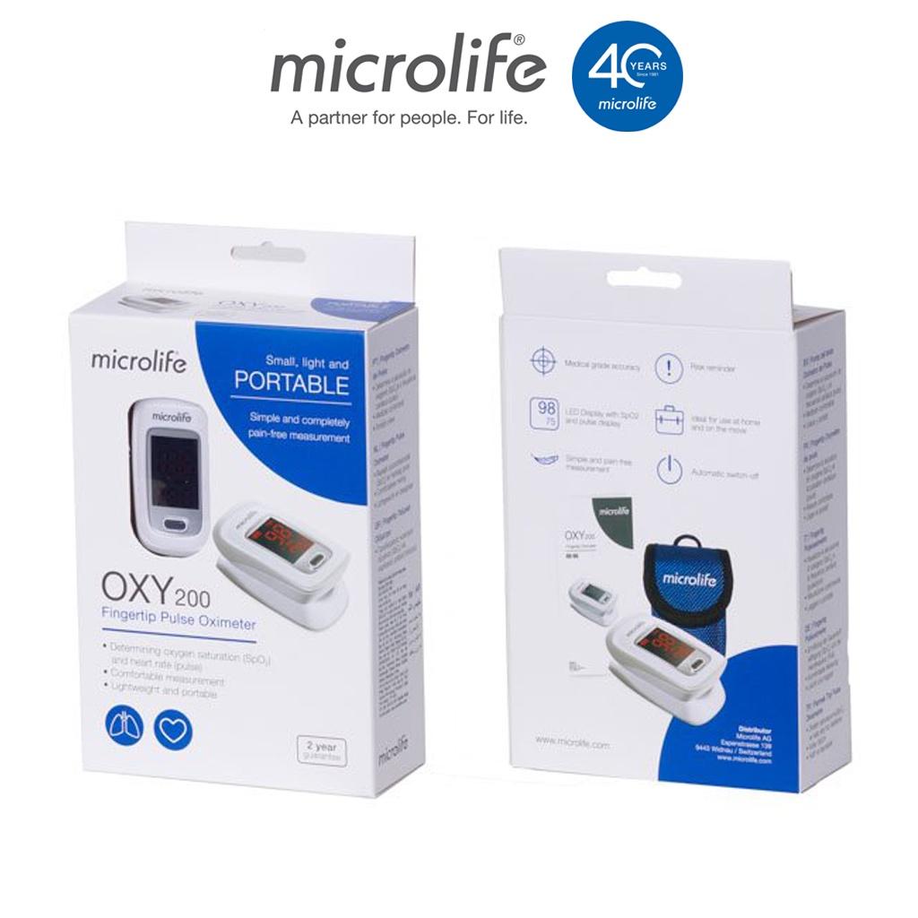 Máy Đo Nồng Độ Oxy Trong Máu Và Nhịp Tim Microlife OXY200 | Máy Chuyên Dụng Tại Các Bệnh Viện , Phòng Khám , Gia Đình