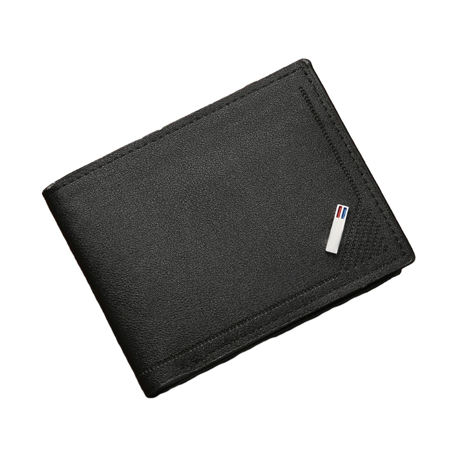 Men Wallet Wallet Organizer PU Leather Fashionable Simple Short Clutch Card Holder for Husband Father Dating Street Gift