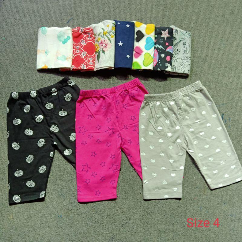 Quần Legging Lửng Cotton 4 Chiều Cho Bé 1-10Y