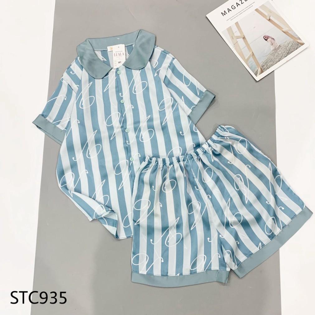 Freeship ĐỒ BỘ ĐÙI PIJAMA LỤA SATIN CAO CẤP NỮ