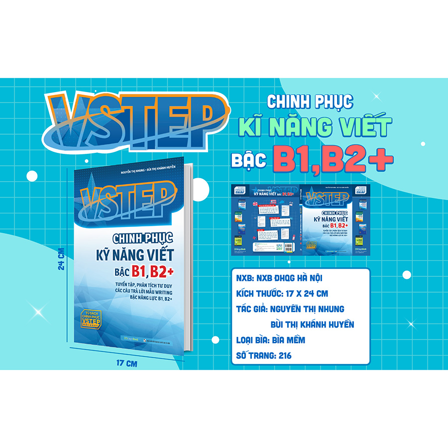 Combo VSTEP - Chinh phục kỹ năng Viết và Nói bậc B1, B2+ (2 cuốn)