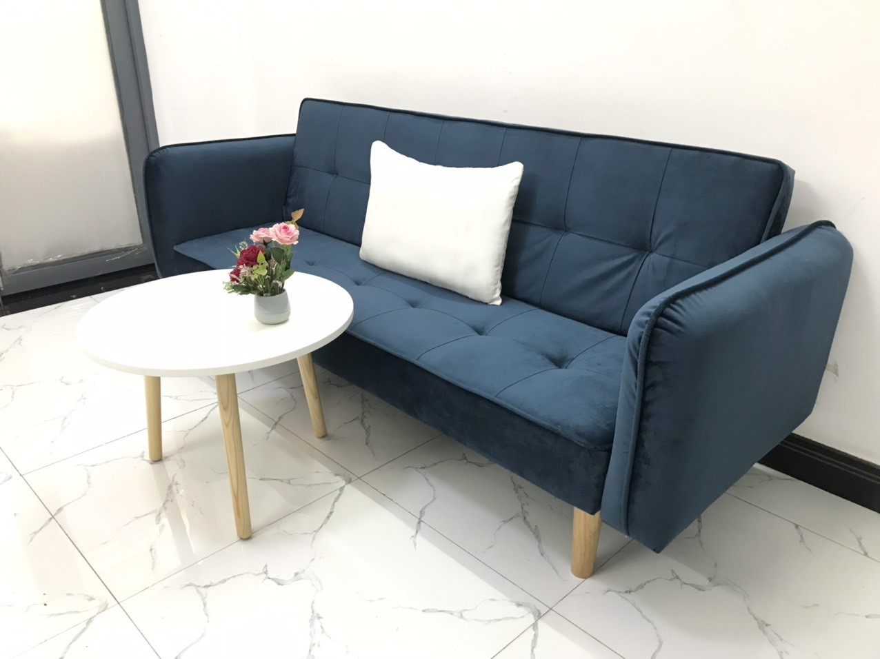 Bộ ghế dài sofa bed tay vịn phòng khách sopha sivali03 salon sopha
