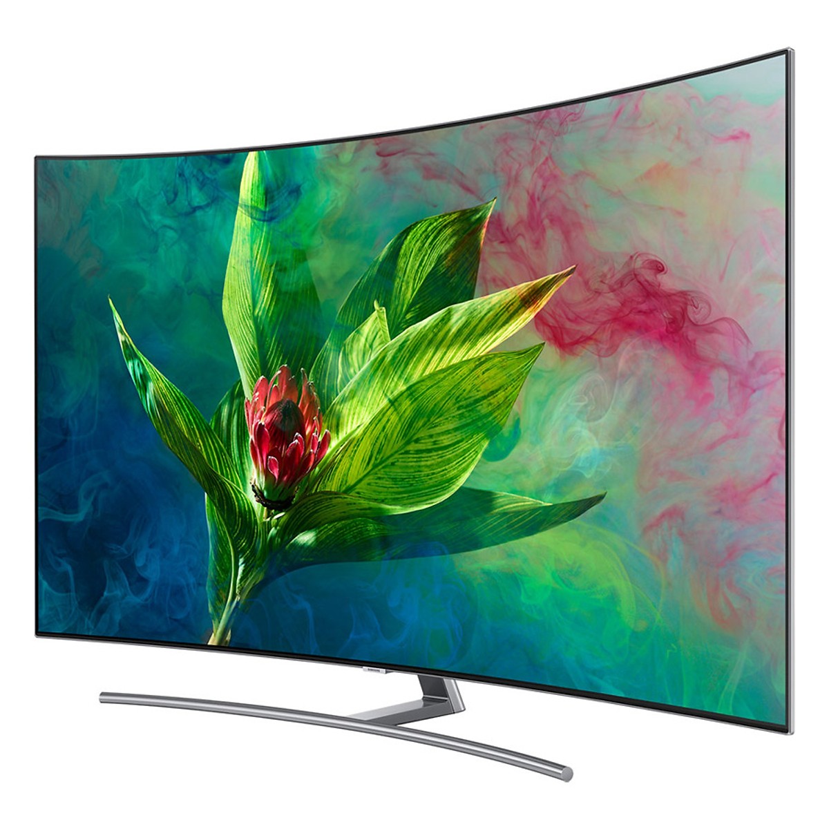 Smart Tivi Màn Hình Cong Samsung 65 inch QLED 4K QA65Q8CNAKXXV - Hàng Chính Hãng + Tặng Khung Treo Cố Định