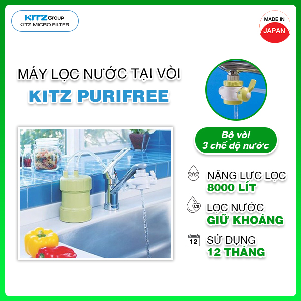 Máy lọc nước lắp tại vòi KITZ Purifree PF-G4 (Made in Japan) - Hàng chính hãng