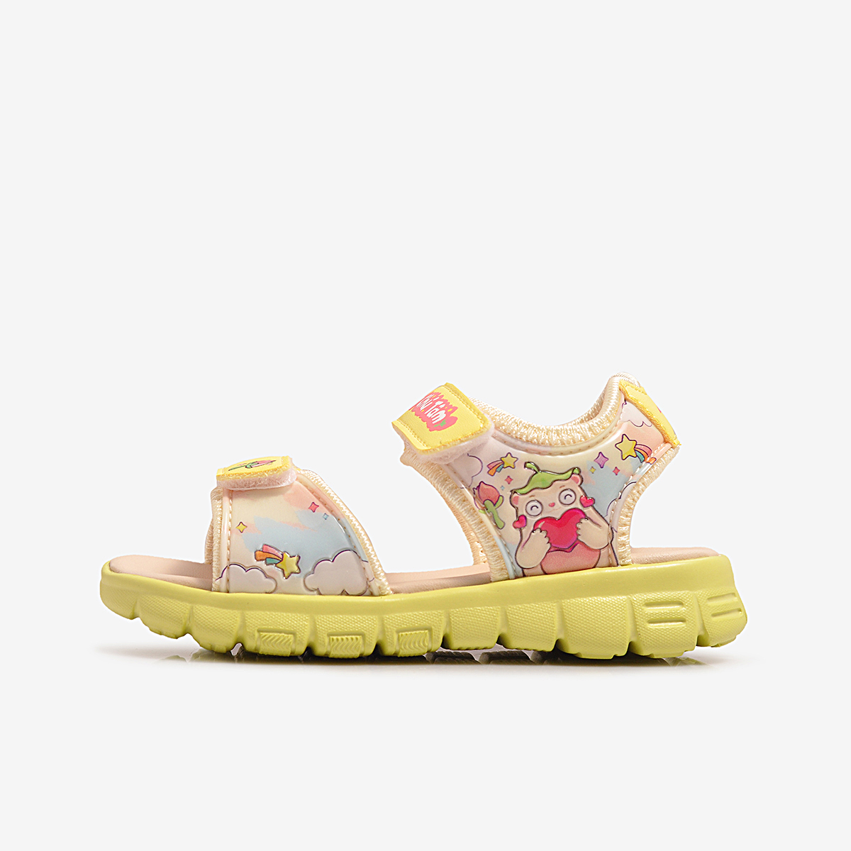 Sandal thông dụng đế Eva phun GẤU CHÚ TÂM Biti's Bé gái BEG003000VAG (vàng)