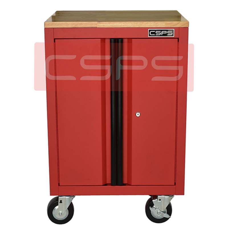 Tủ dụng cụ CSPS 61cm - 00 hộc kéo màu đỏ mặt ván gỗ