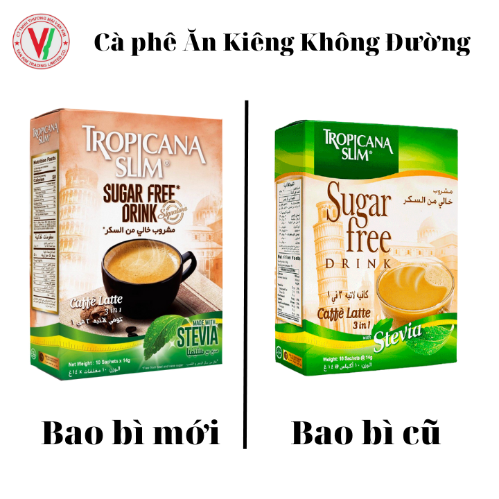 Cà Phê Ăn Kiêng Latte Với Chiết Xuất Cỏ Ngọt Tropicana Slim