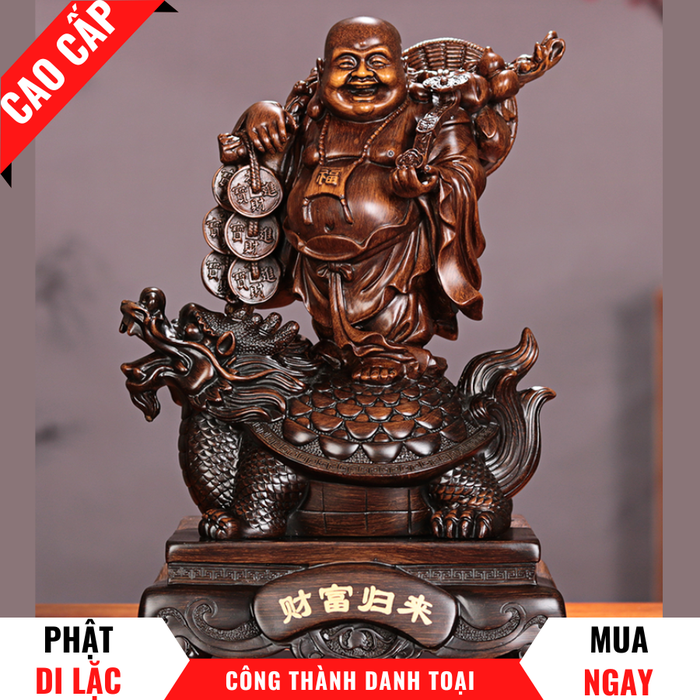 Bộ 4 Tượng Phật Di Lặc Trang Trí Phong Thủy Cao 23cm