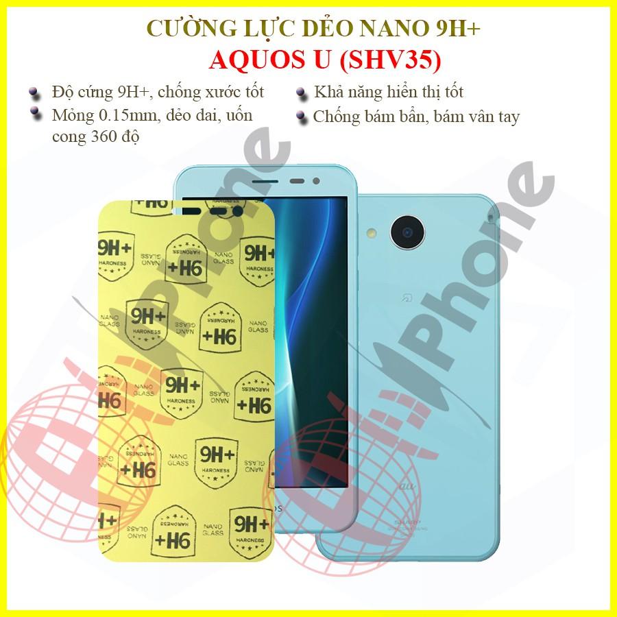 Dán cường lực dẻo nano dành cho  Aquos U