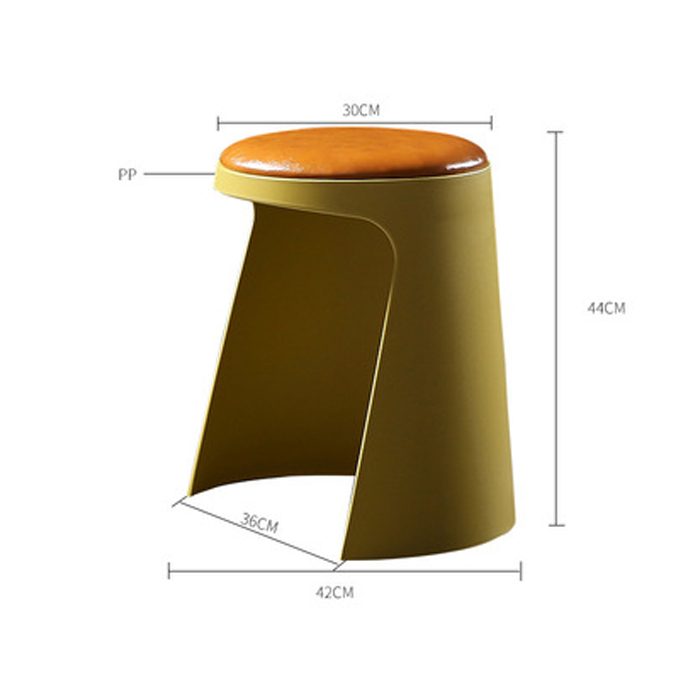 Ghế đôn tròn đệm vải nỉ thiết kế độc lạ 42cm x 44cm - Ghế ngồi cafe, ghế bàn trà decor quán coffee, ban công đẹp