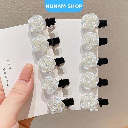 SET 2/4 KẸP NHÍ HOA HỒNG TIỂU THƯ SANG TRỌNG PHỐI TÓC CỰC XINH - NUNAM SHOP