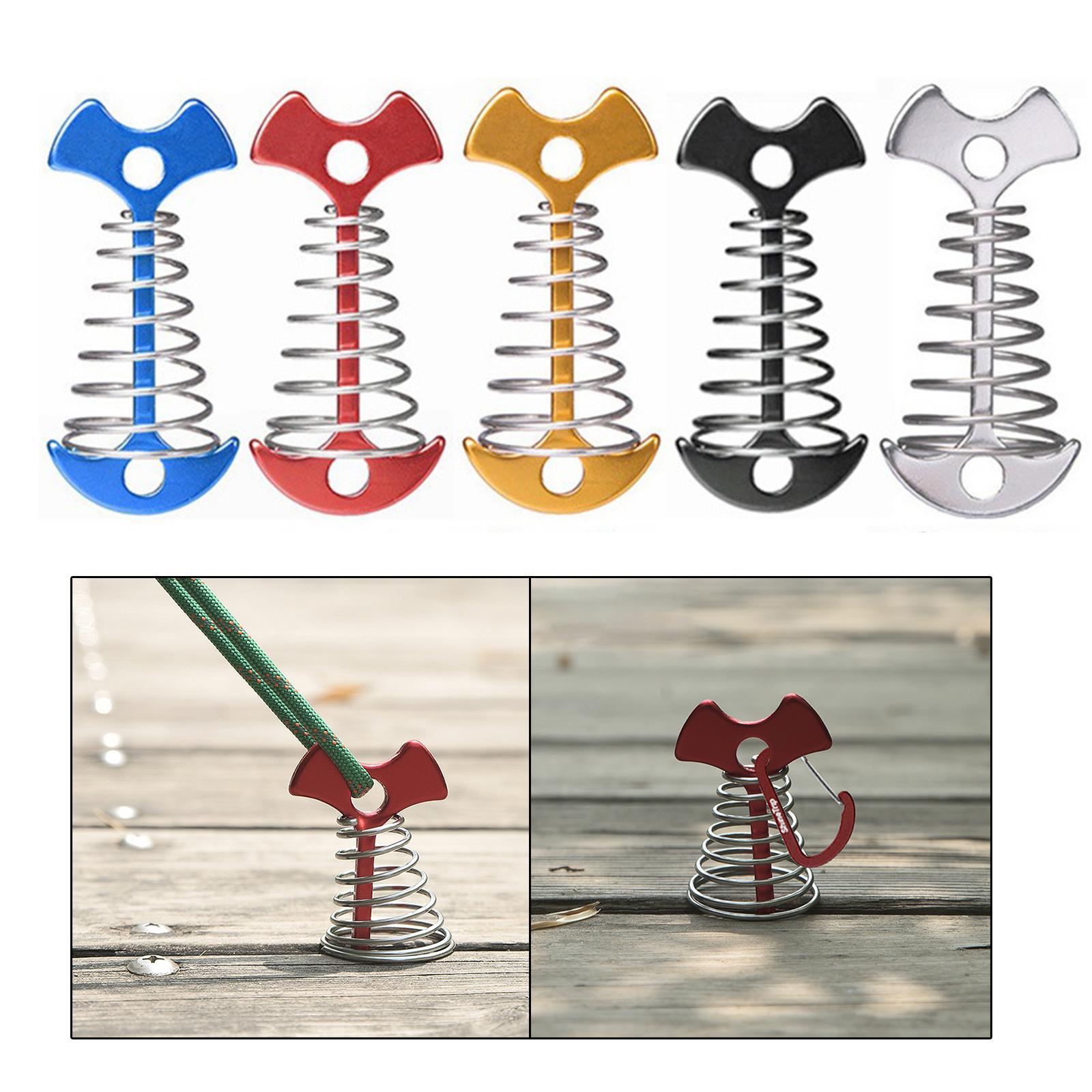 5Pcs Fishbone Anchor Tent Pegs  Board Accessory Outdoor Hiking